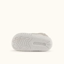 MUNICH BABY GOAL W 36 Barefoot kids shoes Classic and flat trainers White and Grey with Double Velcro (5)