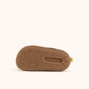 MUNICH BABY KODA W 28 - Children's Barefoot sports trainers in navy blue and yellow with double velcro fastening. (5)