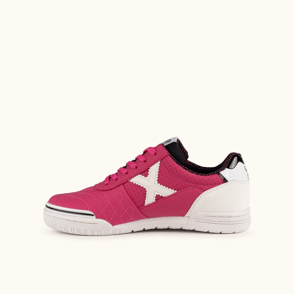 MUNICH G3 469 Indoor football shoes in fuchsia and white. (4)