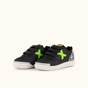 MUNICH G-3 KID VCO 467 Children's Indoor Football Shoes Black and Green with Velcro (6)