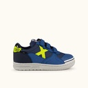 MUNICH G-3 KID VCO 468 Children's Indoor Football Shoes Blue and Yellow with Velcro (2)