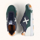 MUNICH G-3 470 Futsal shoe Dark Green and Navy Blue with White and Orange Details (7)