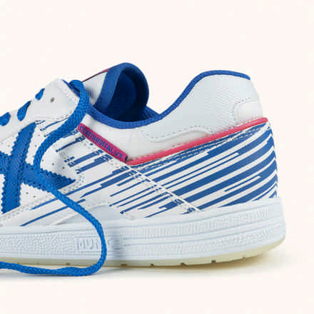 MUNICH G-3 470 Futsal shoe Dark Green and Navy Blue with White and Orange Details (9)