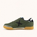 MUNICH G-3 477 Khaki green futsal shoes with black details and laces (4)