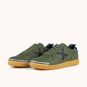 MUNICH G-3 477 Khaki green futsal shoes with black details and laces (6)