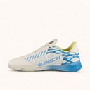 MUNICH RONDO 25 White futsal shoes with blue and yellow details with laces (4)