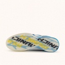 MUNICH RONDO 25 White futsal shoes with blue and yellow details with laces (5)