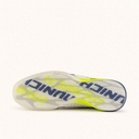 MUNICH RONDO 26 White futsal shoes with navy blue, neon yellow and orange details with laces (5)