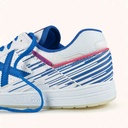 MUNICH CONTINENTAL V2 75 Futsal shoe Grey with Fluor Yellow, White Details and Caramel Gum Sole (9)