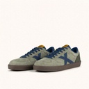 MUNICH BREAK PREMIUM 56 Retro tennis and skate Sneakers low-top olive green and navy blue with brown sole (6)
