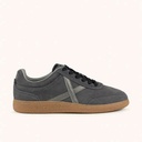 MUNICH BREAK PREMIUM 56 Retro tennis and skate Sneakers low-top olive green and navy blue with brown sole (8)