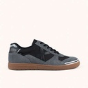 MUNICH BREAK PREMIUM 56 Retro tennis and skate Sneakers low-top olive green and navy blue with brown sole (10)