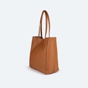 Bolso Shopper de Piel Vacuna Color Cuero | LOFT (4)