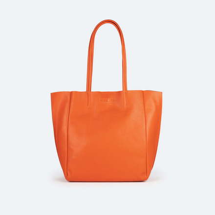 Bolso Shopper de Piel Vacuna Color Cuero | LOFT (7)