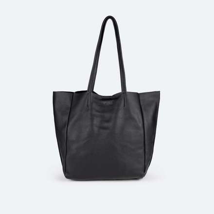 Bolso Shopper de Piel Vacuna Color Cuero | LOFT (9)