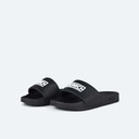 Zapatillas clÃ¡sicas y planas de verano en color negro y logo munich blanco MUNICH FLAT SLIDER 39 (1)