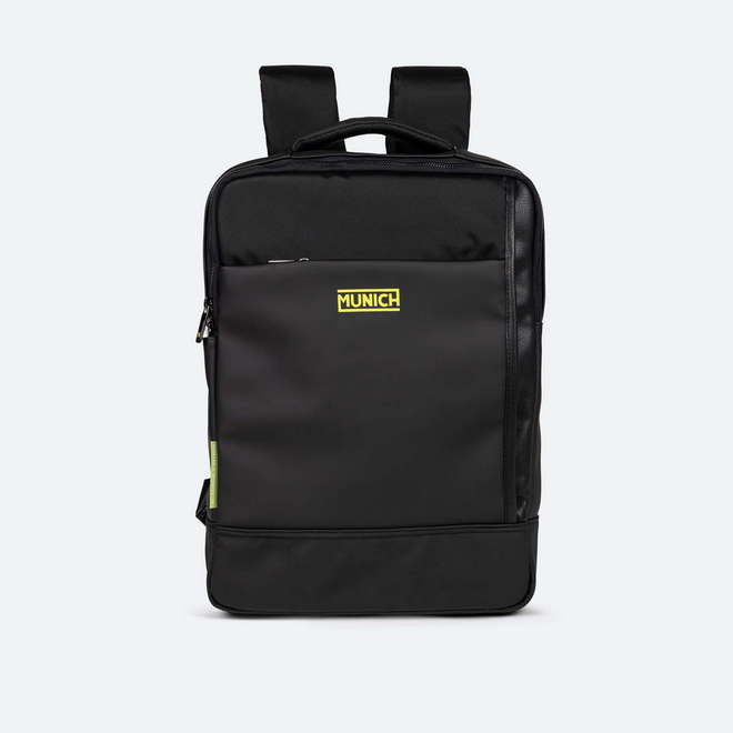 Mochila Negra de Gran Capacidad con Compartimento para Botella JUNGLE BACKPACK SQUARE (1)