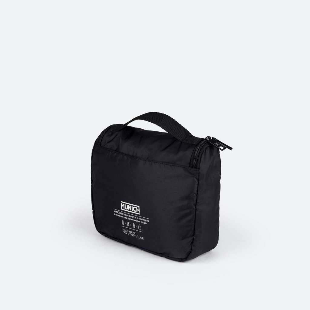 Neceser negro de poliéster reciclado MUNICH GATE X-39 TOILETRY (4)