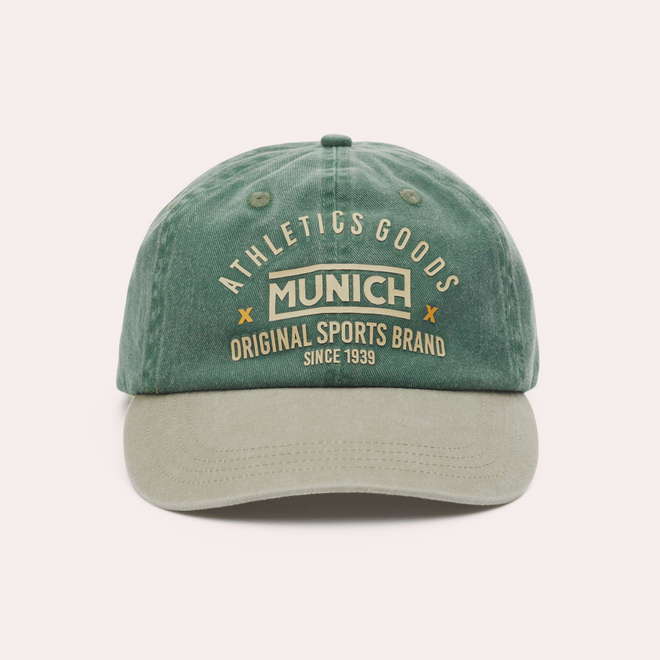 Gorra MUNICH athletics lifestyle de algodón caqui (1)
