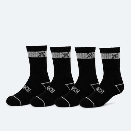 Calcetines MUNICH crew sport de algodón-poliéster-espandex negro (2)