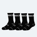Calcetines MUNICH crew sport de algodón-poliéster-espandex negro (2)