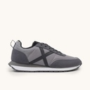 MUNICH RUSH 03 Retro Running Zapatilla Deportiva Gris con Detalles en Antracita y Negro (1)
