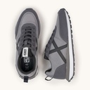 MUNICH RUSH 03 Retro Running Zapatilla Deportiva Gris con Detalles en Antracita y Negro (7)