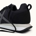 MUNICH RUSH 06 Retro Running Zapatilla Deportiva Negra con Detalles en Antracita y Gris (3)