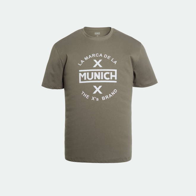 Camiseta MUNICH de algodón khaki (1)