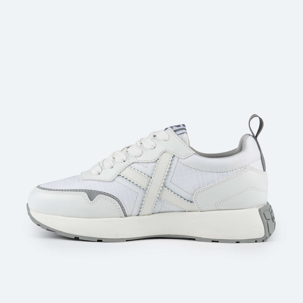 MUNICH XEMINE 70 Sneakers Zapatilla Deportiva Unisex Blanca y Gris con Plataforma (3)