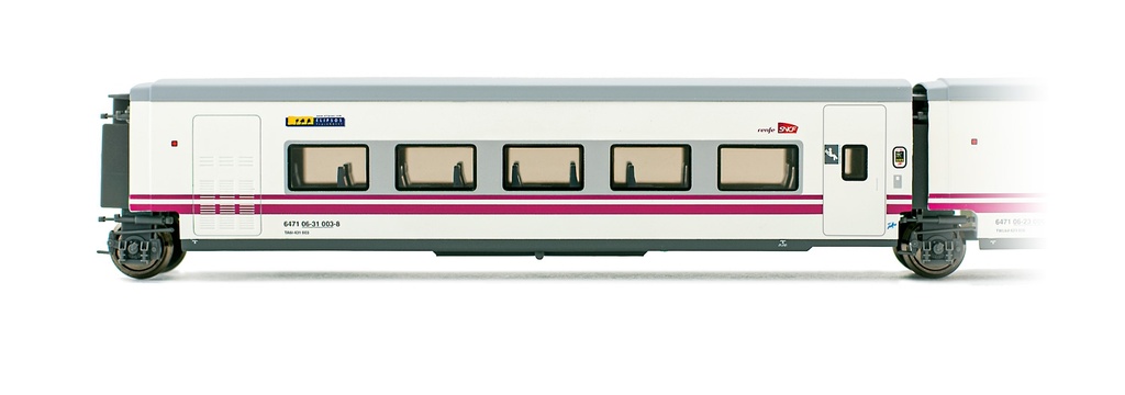 RENFE/SNCF, Tren Hotel Talgo “Elipsos”, coche TW6I, ép. V-VI