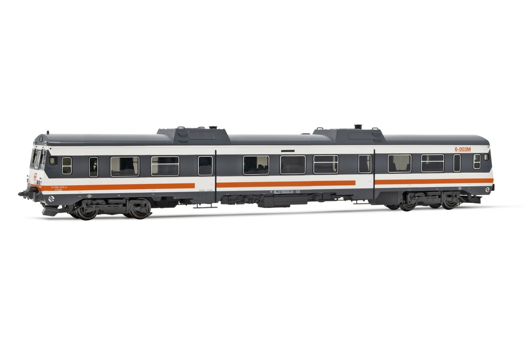 RENFE, automotor diesel 596, decoración "Regionales R1", 9-596-003-4, ép. V