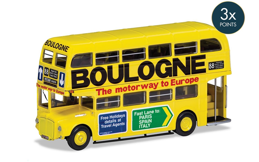 OM46315B AEC Type RM - London Transport - 359 CLT - Route 88 Mitcham Cricketers - 'Boulogne, The motorway to Europe'