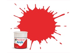 Acrylic Paint: 209 - Fluorescent Fire Orange - Gloss - (14ml Pot)