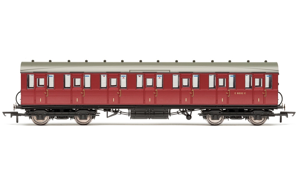 BR, 51' Gresley Non-Vestibuled Suburban First, E81032E- Era 5