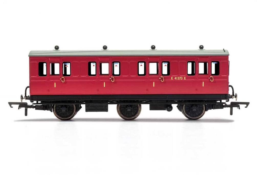 R40123 BR, 6 Wheel Coach, 1st Class, Fitted Lights, E41373 - Era 4