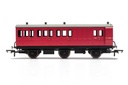 BR, 6 Wheel Coach, Brake 3rd Class, Fitted Lights, E31185 - Era 4
