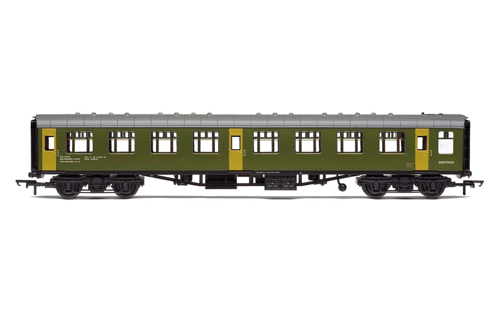 BR Departmental, ex-Mk1 SK Ballast Cleaner Train Staff Coach, DB 975805 - Era 7