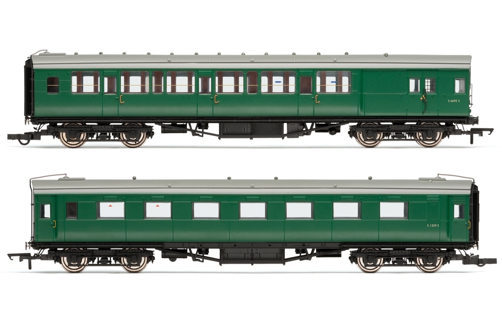 BR, (Ex-Maunsell) Pull/Push Coach Pack, Set 619 - Era 5