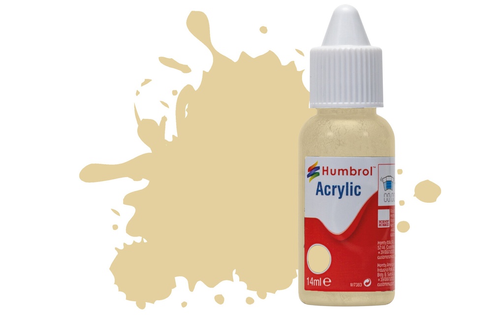 DB0121 Acrylic Paint: 121 - Pale Stone - Matt - (14ml)