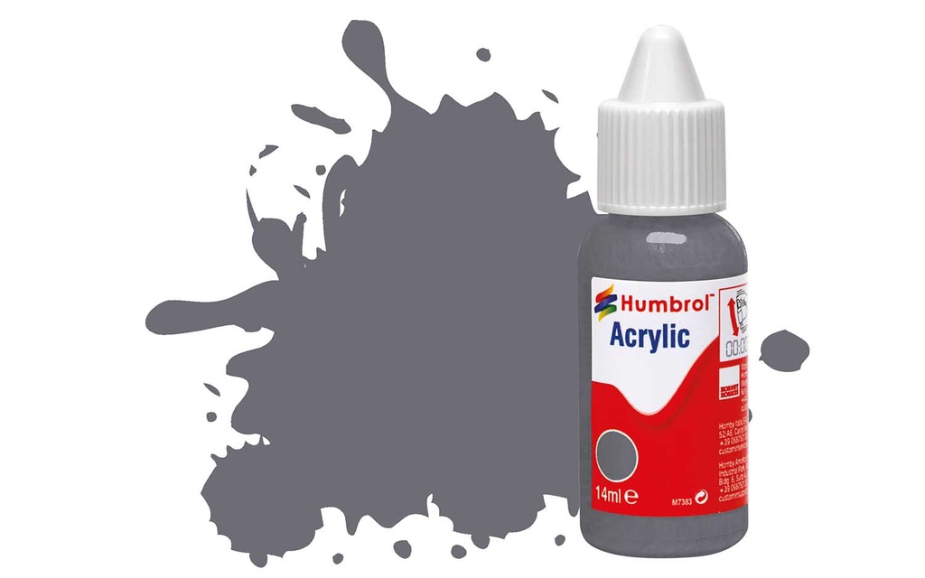 Acrylic Paint: 123 - Extra Dark Sea Grey - Satin - (14ml)