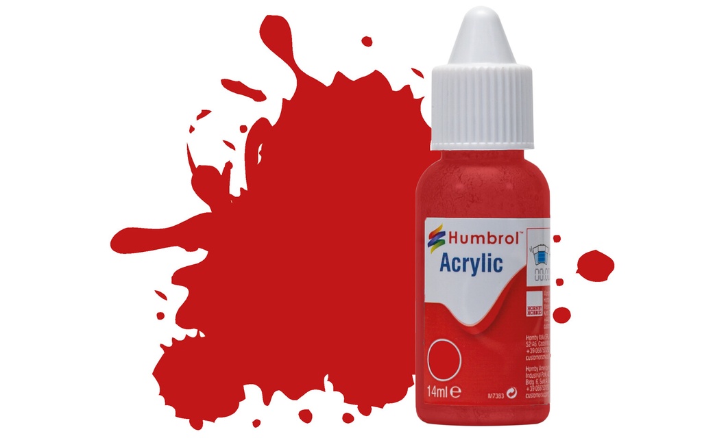 DB0220 Acrylic Paint: 220 - Italian Red - Gloss - (14ml)