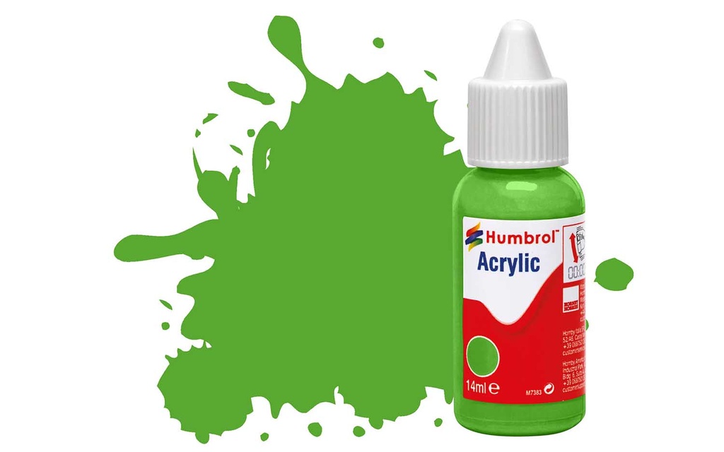 DB0037 Acrylic Paint: 37 - Bright Green - Matt - (14ml)