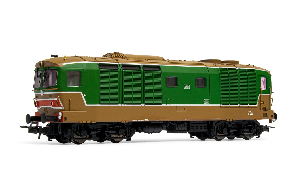 HL2650 FS, locomotiva diesel D.445, 1a serie, livrea d'origine verde/isabella, ep. IV-V