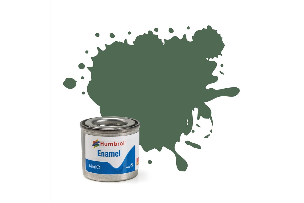Enamel Paint: 76 - Uniform Green - Matt - (14ml)