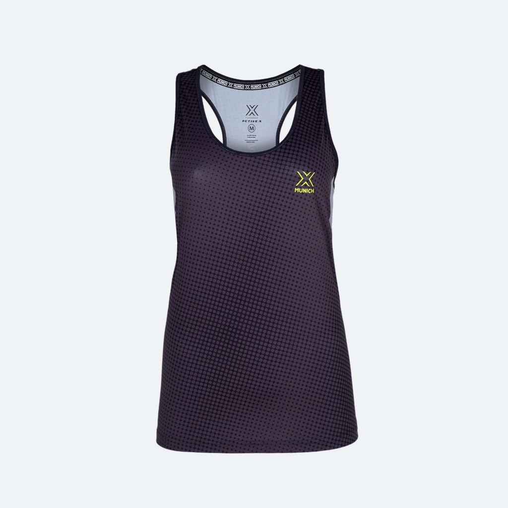 2507493 Camiseta sin mangas MUNICH Top Club de poliéster-elastano negro