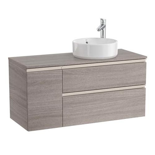 [PROCA851504548] Mueble base The Gap c/2 cajones, p/lavabo de sobre encimera derecha, 1100x460x537 mm, azul mate, (A851504548)