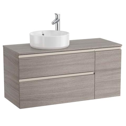 [PROCA851505548] Mueble base The Gap c/2 cajones, p/lavabo de sobre encimera izquierda, 1100x460x537 mm, azul mate, (A851505548)