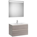 Conjunto Pack The Gap (mueble base c/2 cajones, lavabo central y espejo LED) 805x460x537 mm, blanco mate, (A85151150