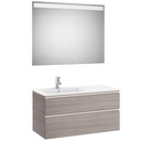 Conjunto Pack The Gap (mueble base c/2 cajones, lavabo izquierda y espejo LED) 1005x460x537 mm, gris mate, (A8515145